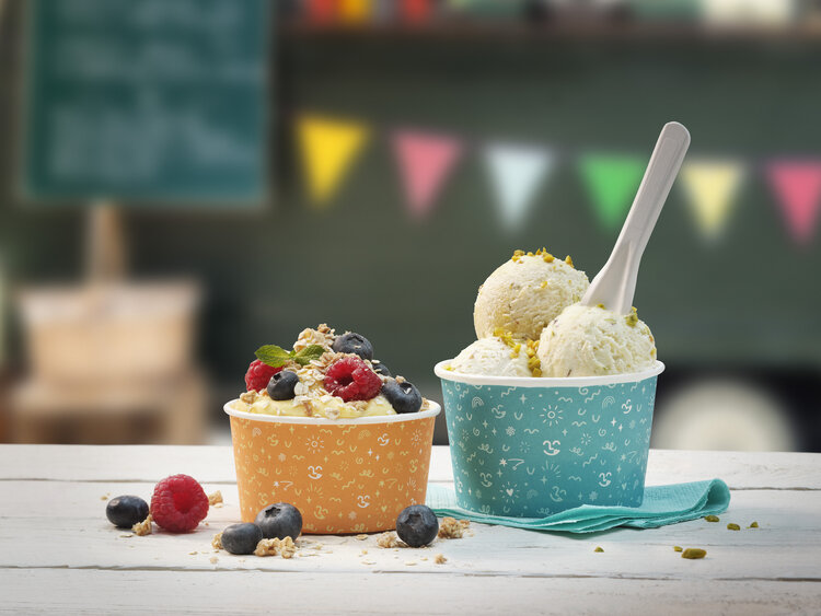 NEU: Delicious Cups und Glacelöffel